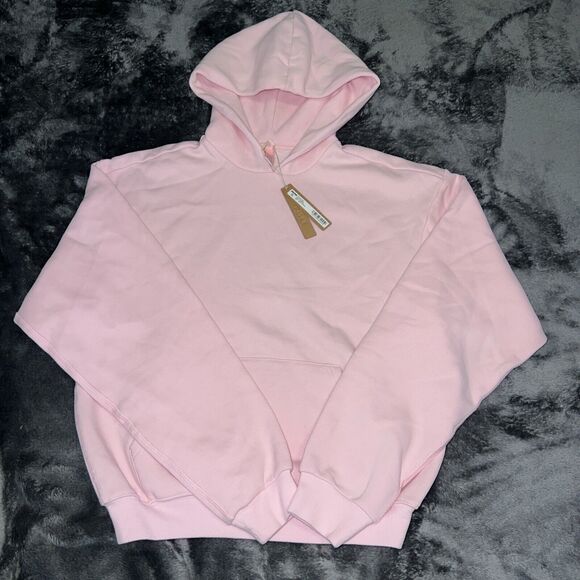 Skims Tops - Small SKIMS Cotton Fleece Pullover Hoodie CHERRY BLOSSOM TP-PLO-4475